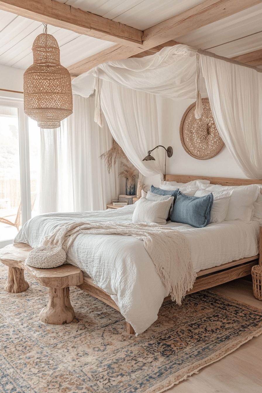 21+ Boho Coastal Bedroom Inspiration for a Space Full of Personality 1 Coastal Daydreams