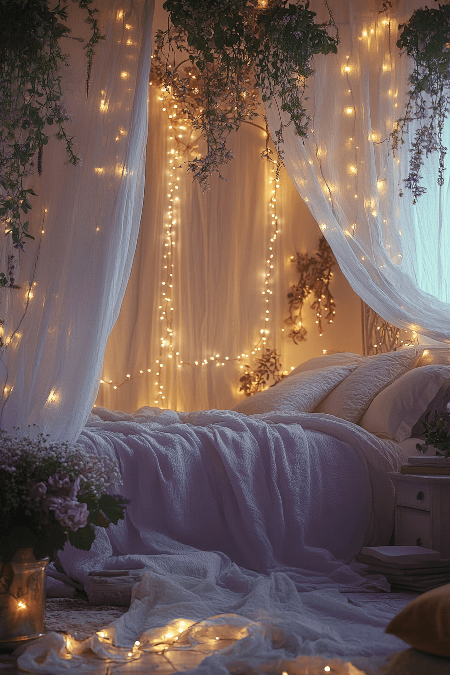 17+ Enchanted Bedroom Ideas That Bring Magic Into Everyday Living 1 Dreamy Canopy Haven