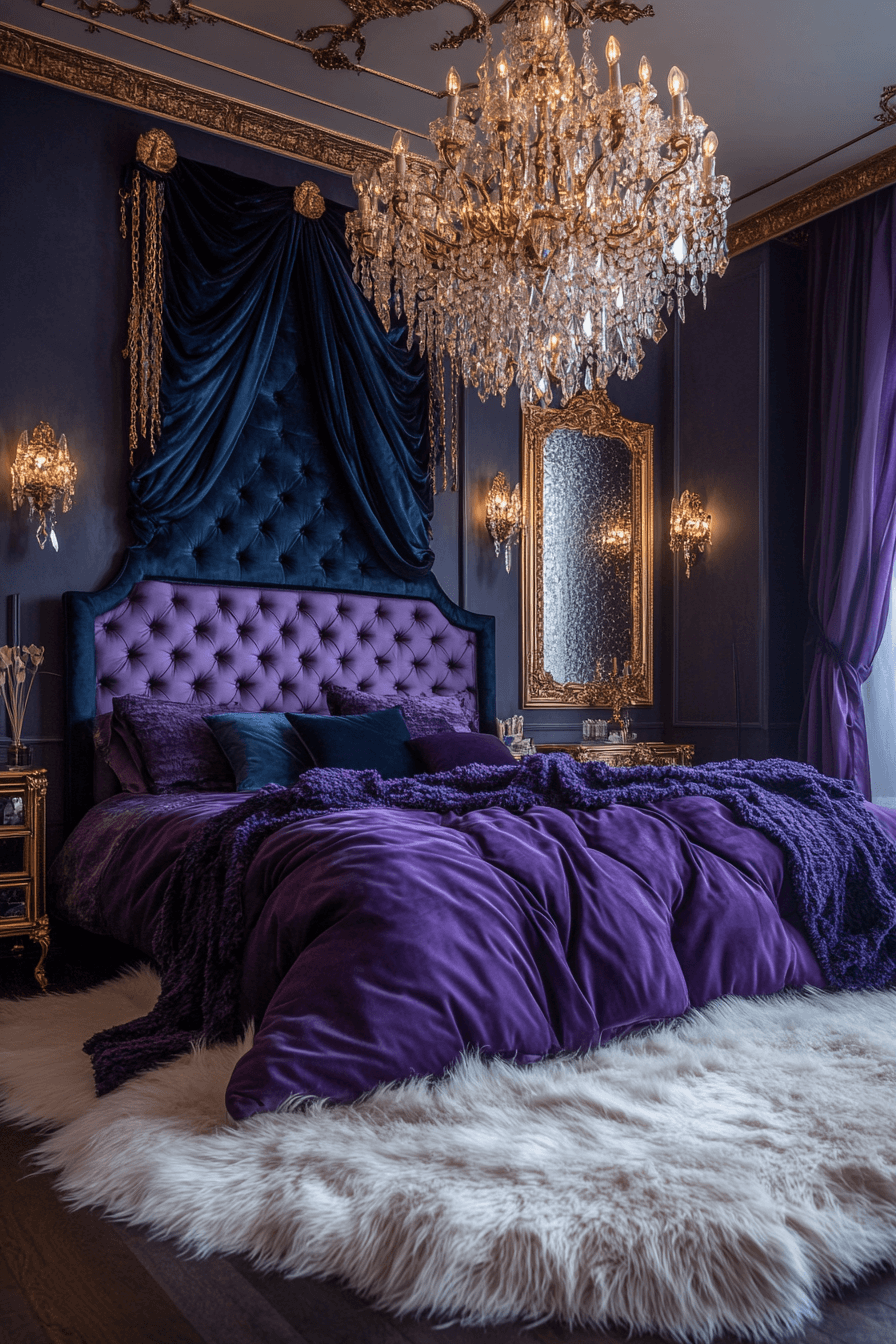 15+ Baddie Bedroom Designs for a Bold Glam Look 1 Luxury Baddie Bedroom Haven