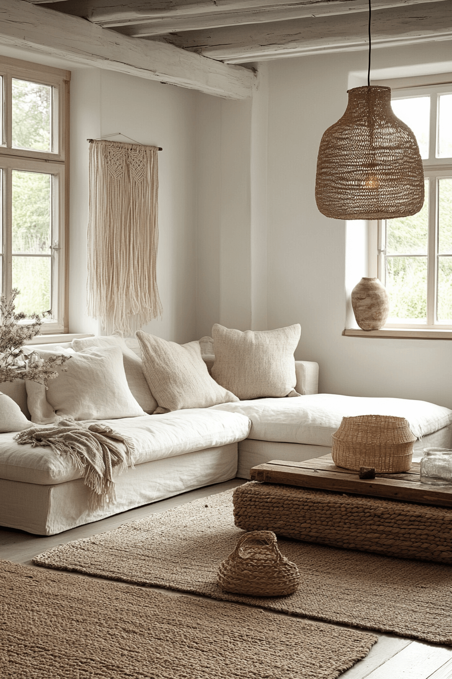 19+ Scandi Boho Living Room Inspiration for a Relaxed Modern Vibe 1 Minimalist Boho Serenity