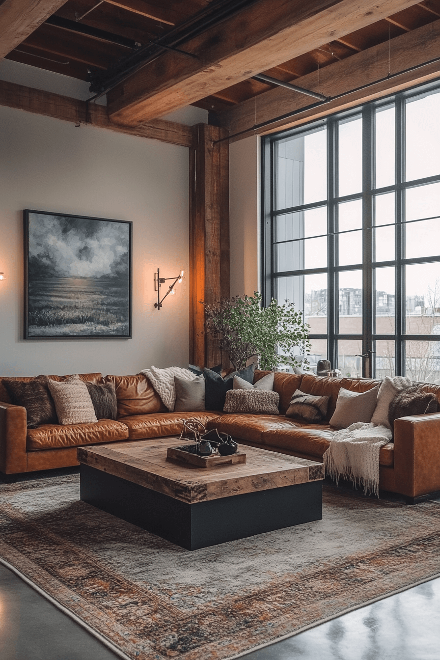 16+ Industrial Farmhouse Living Room Looks That Mix Comfort With Edge 1 Modern Farmhouse Blend