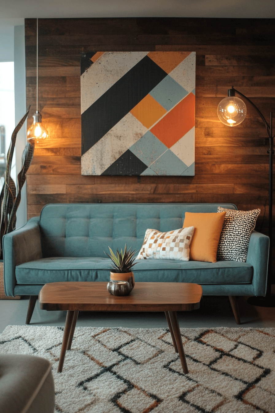 15+ Vintage Modern Living Room Inspiration That Blends Tradition and Trend 1 Retro Sophistication