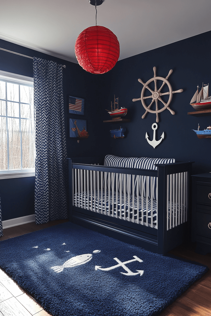 20+ Nursery Room Ideas for a Boy to Inspire Everyday Happiness 1 Sailors Adventure Cove