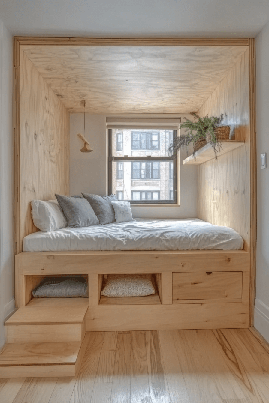 17+ Tiny Bedroom Apartment Ideas That Turn Simplicity Into Beauty 1 Smart Bed Storage