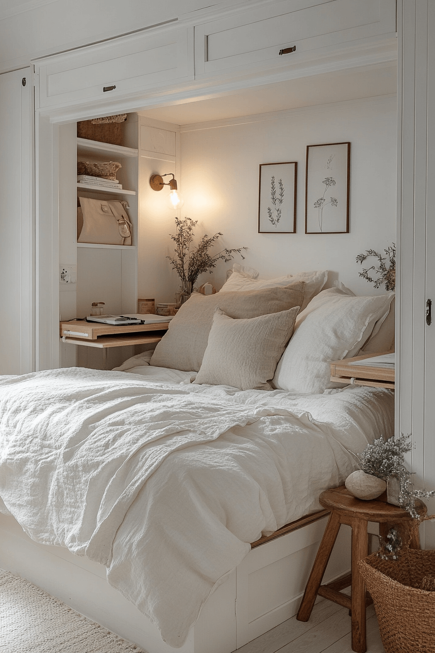 18+ Tiny Bedroom Ideas for a Bright and Airy Small-Space Look 1 Space Savvy Sanctuary