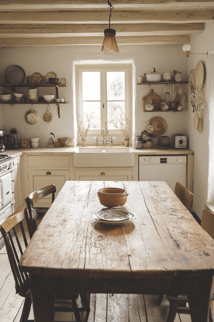16+ Farmhouse Kitchen Paint Colors That Bring Warmth to Your Space 1 Timeless Ivory Bliss