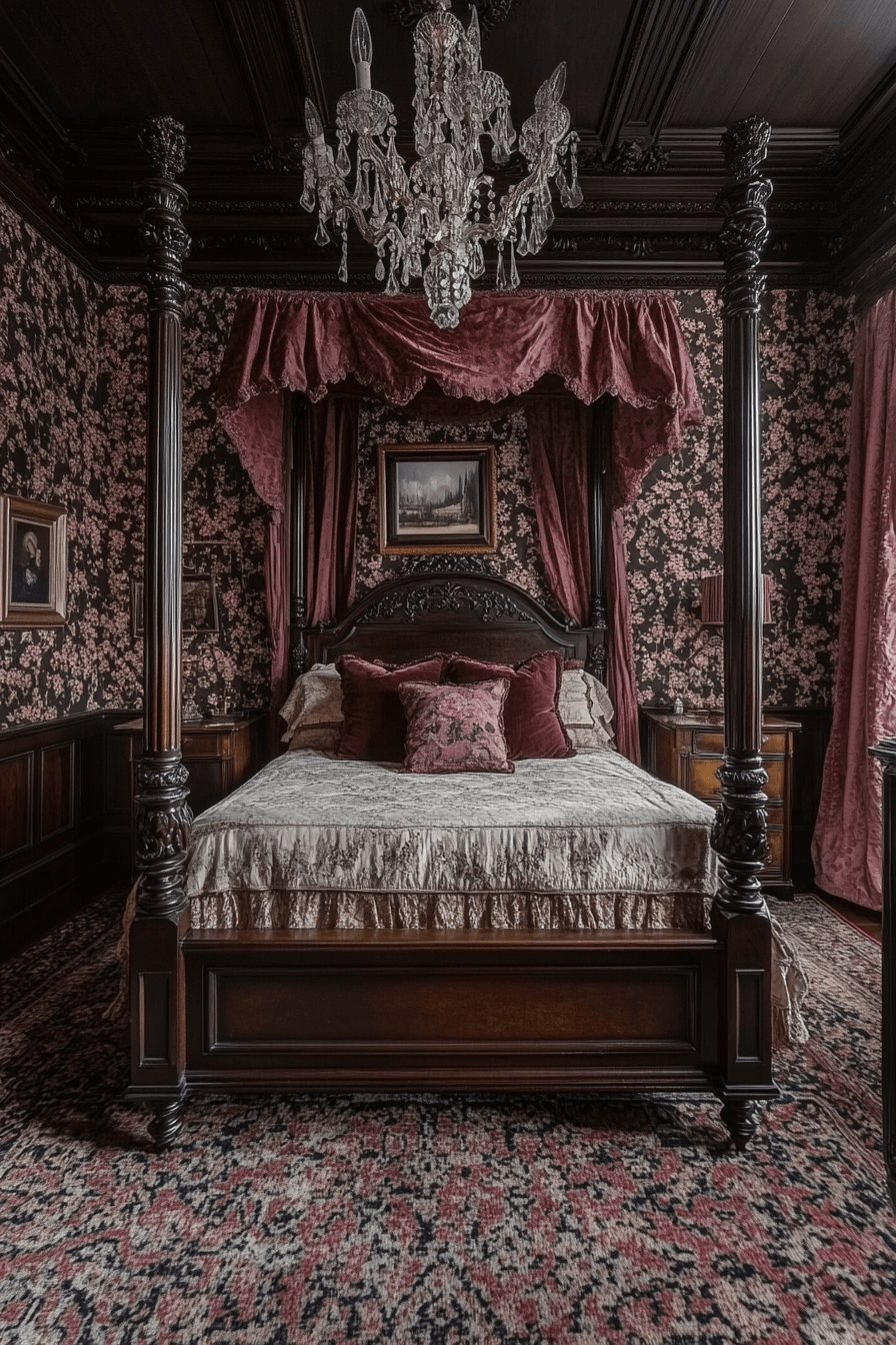 18+ Vintage Bedroom Ideas That Capture Old-World Elegance With Ease 1 Timeless Victorian Vintage Bedroom