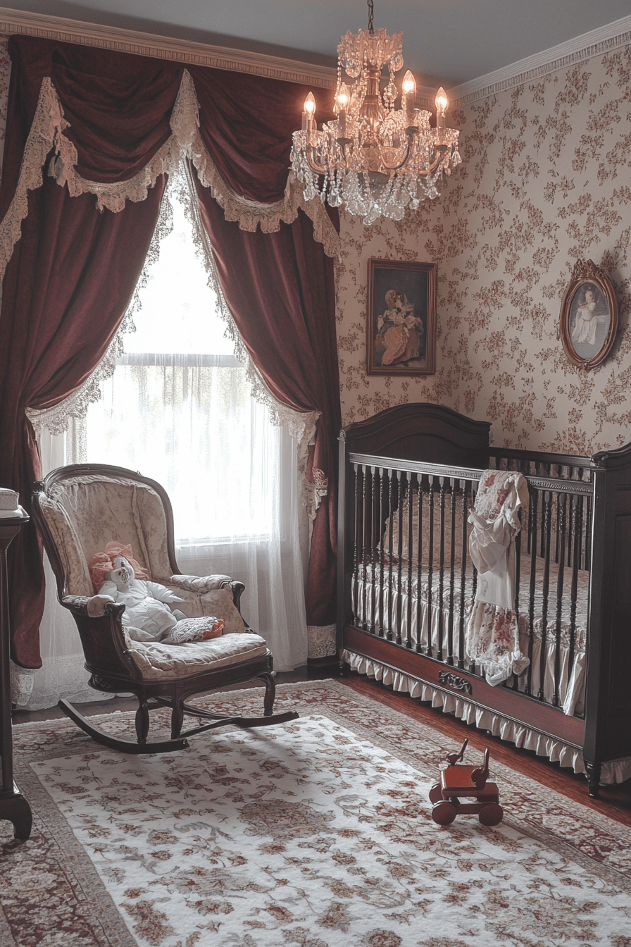 18+ Vintage Inspired Nursery Looks to Create a Dreamy Baby Haven 1 Victorian Nursery Elegance
