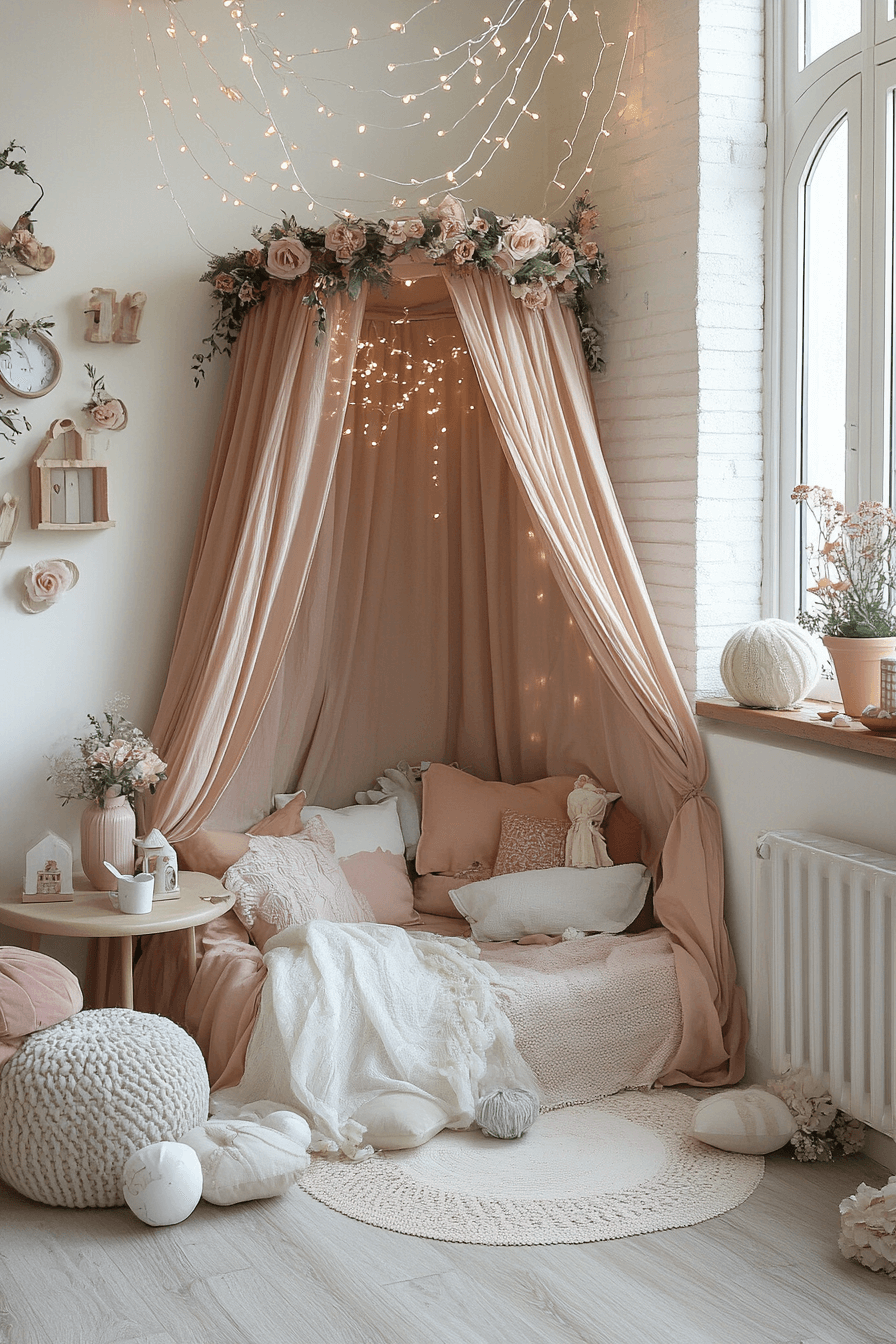 15+ Boho Bedroom Ideas for Kids That Make Rooms Feel Warm and Welcoming 1 Whimsical Fairy Haven
