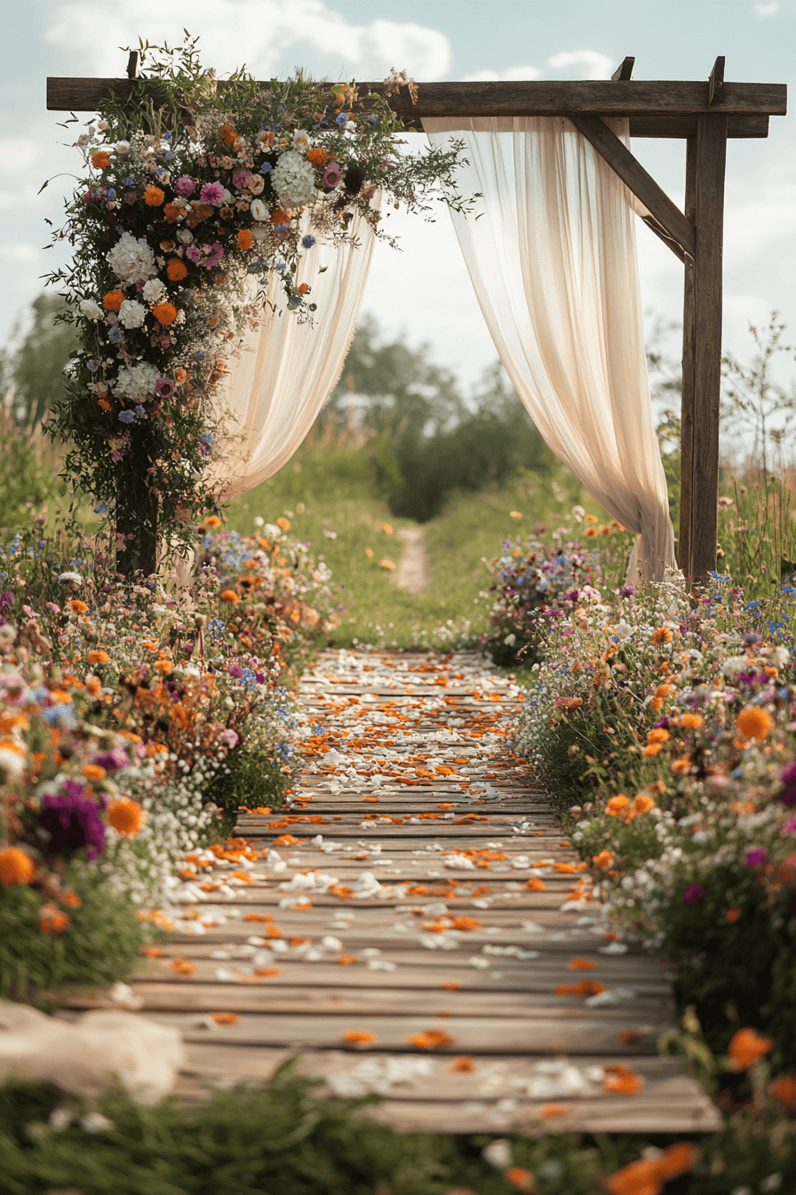 28+ Boho Wedding Designs That Balance Rustic and Chic 1 Wildflower Dreamscape