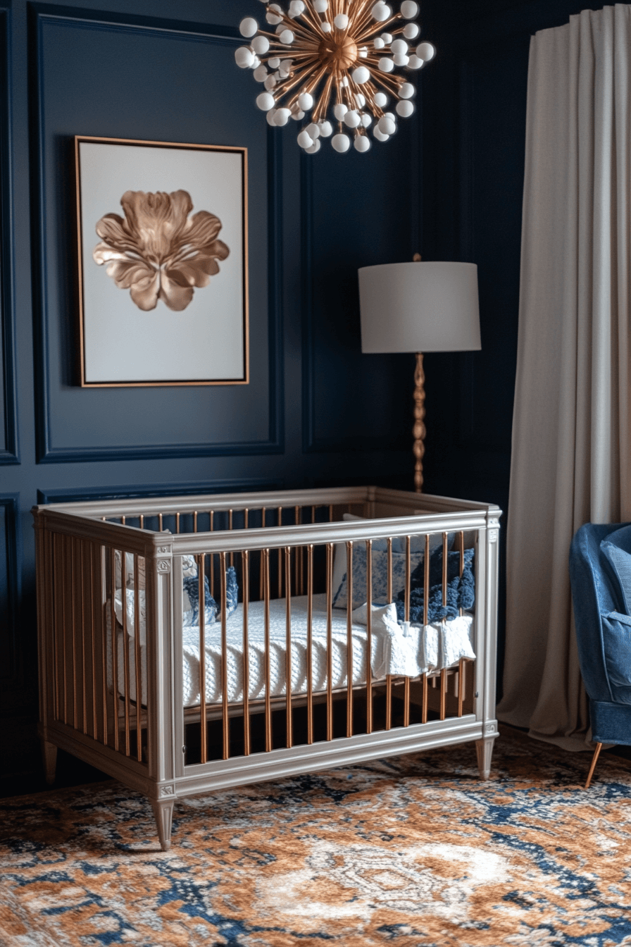 18+ Vintage Inspired Nursery Looks to Create a Dreamy Baby Haven 10 Art Deco Baby Glam