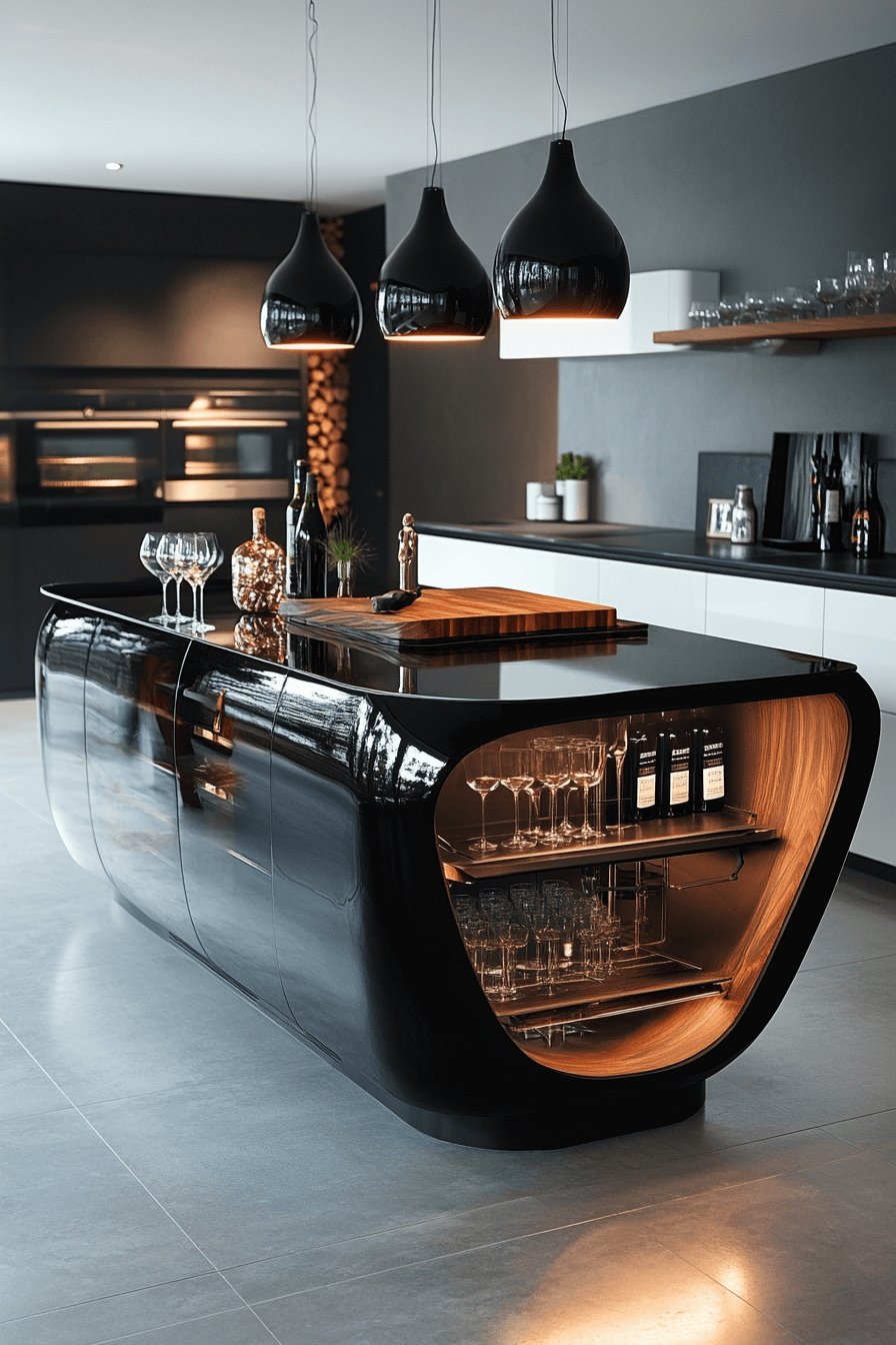 24+ Black and White Modern Kitchen Ideas That Spark Everyday Inspiration 10 Bold Black Kitchen Islands For A Modern Focal Point