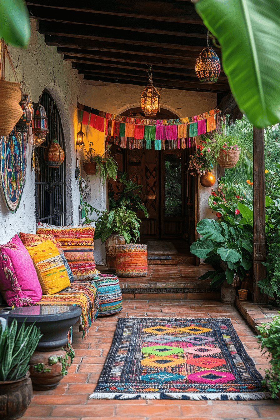15+ Boho Entryway Ideas That Create a Warm First Impression 10 Festive Boho Welcome
