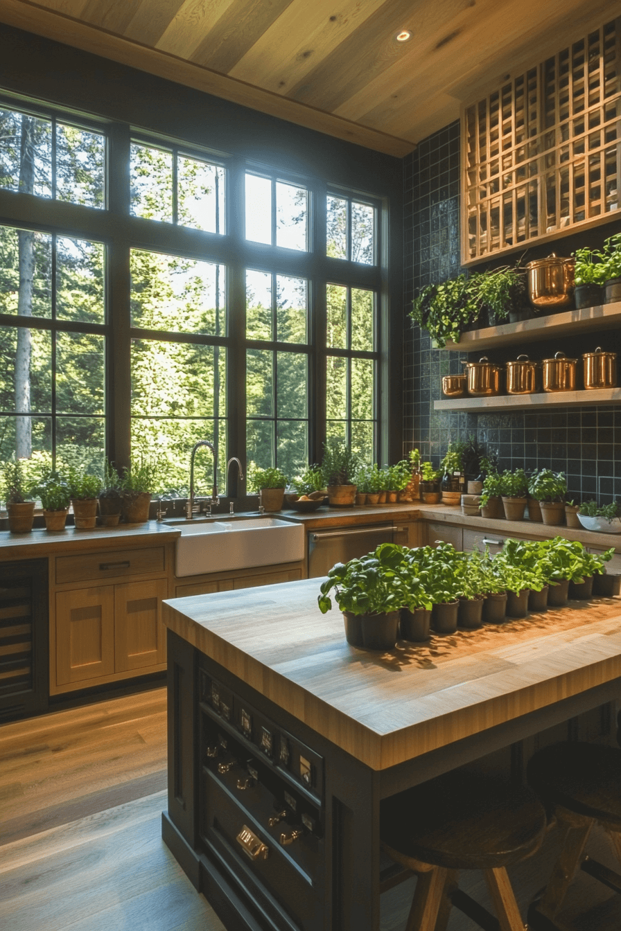 16+ Earthy Kitchen Ideas for a Budget-Friendly Organic Makeover 10 Herb Garden Kitchen