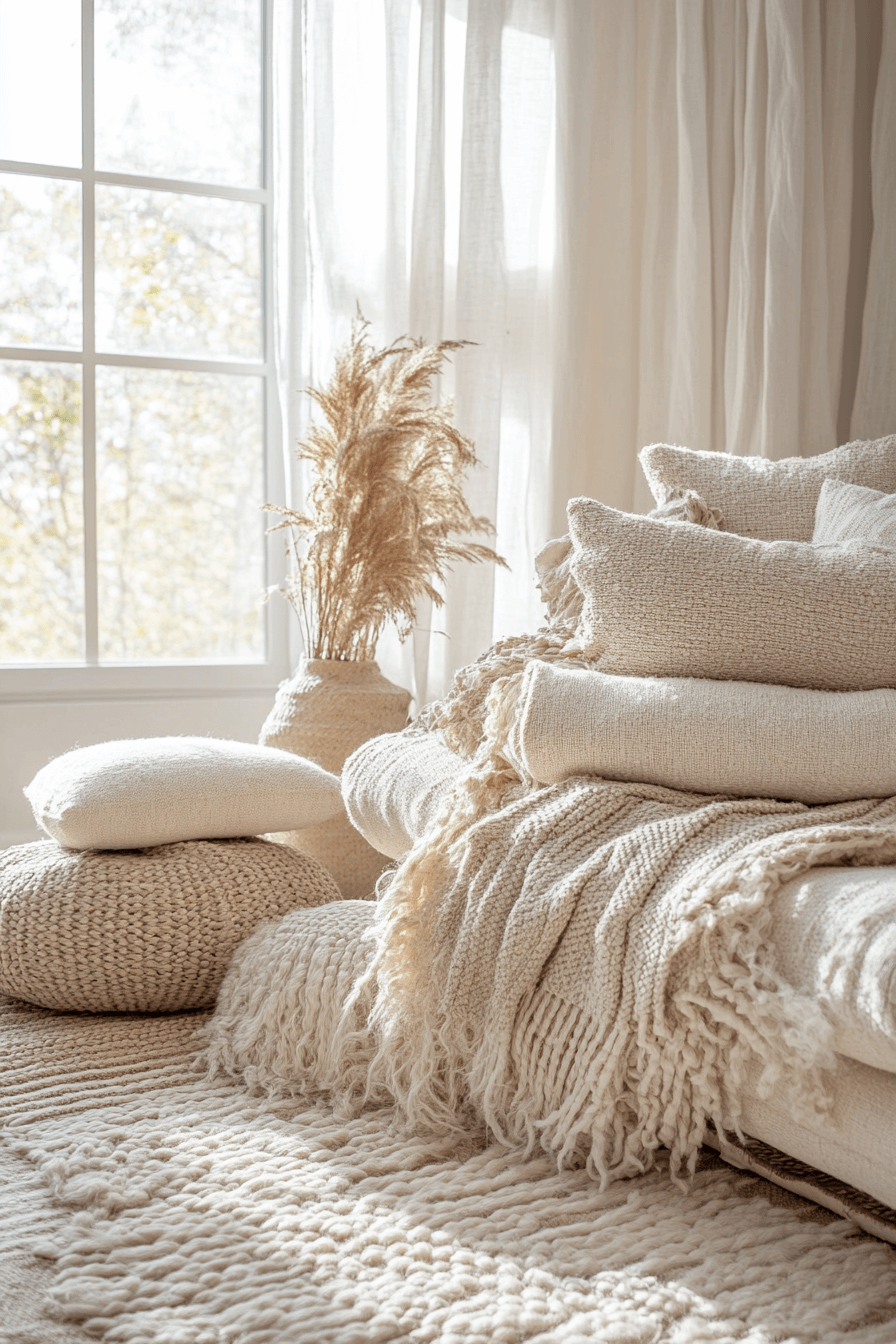 19+ Scandi Boho Living Room Inspiration for a Relaxed Modern Vibe 10 Layered Textures Haven