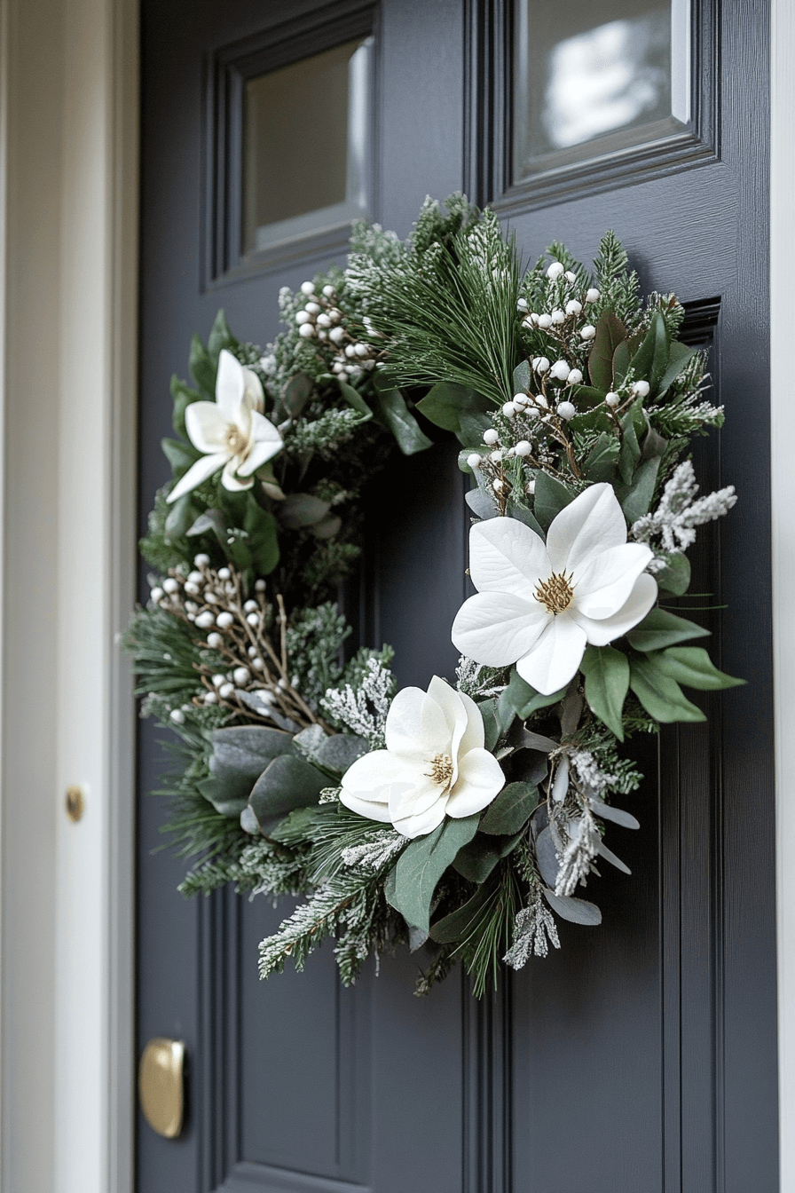 22+ Easter Wreaths for Front Door That Feel Playful and Chic 10 Minimal Bloom Wreath