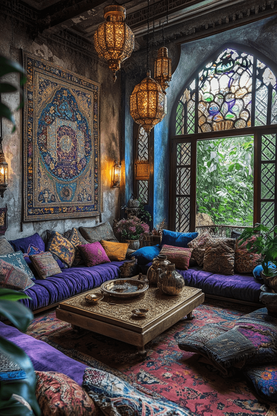 21+ Boho Maximalist Living Room Inspiration for a Bold Home Makeover 10 Moroccan Boho Escape