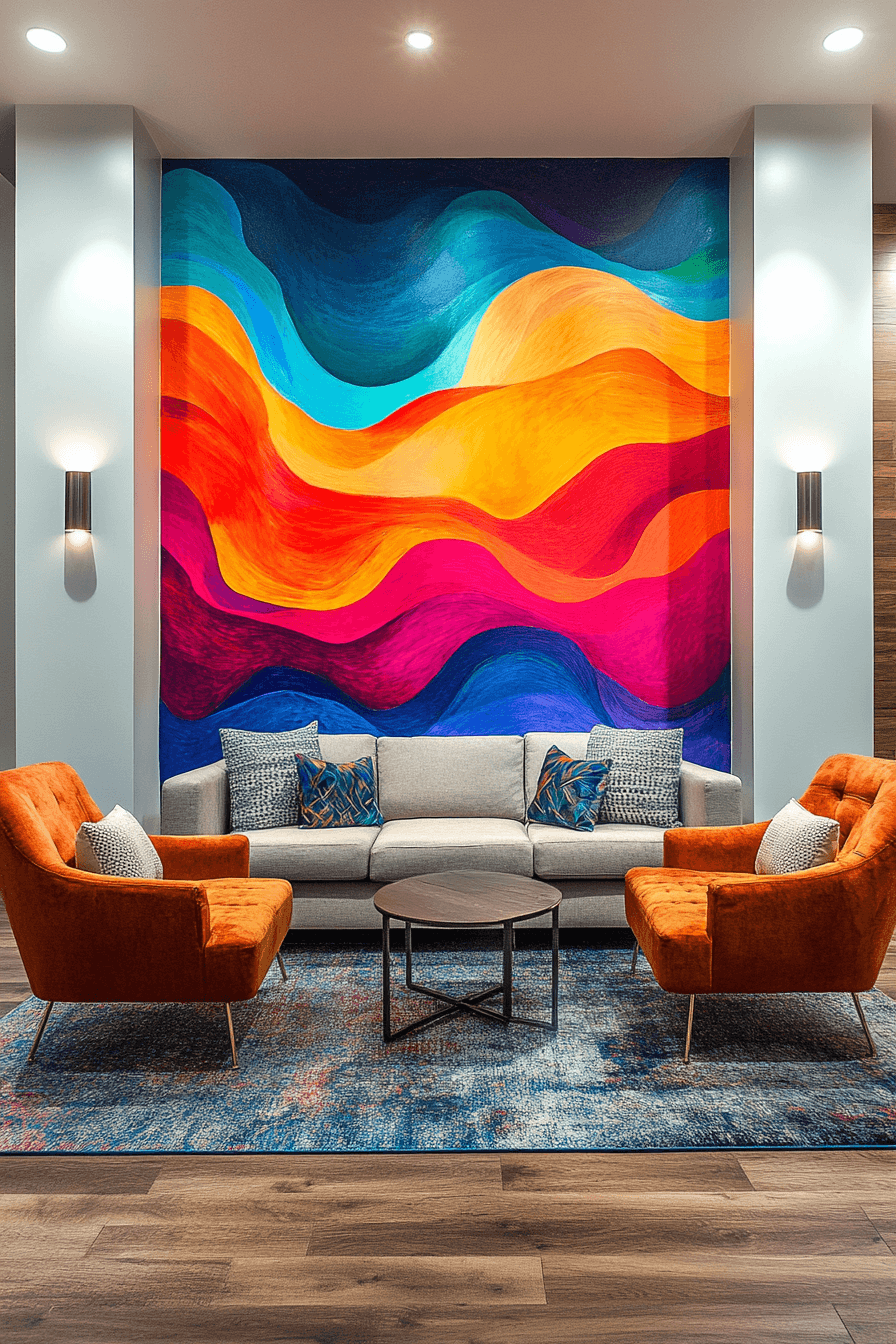 15+ Street Style Room Ideas That Bring Urban Energy Into Your Home 10 Mural Masterpiece Feature Wall