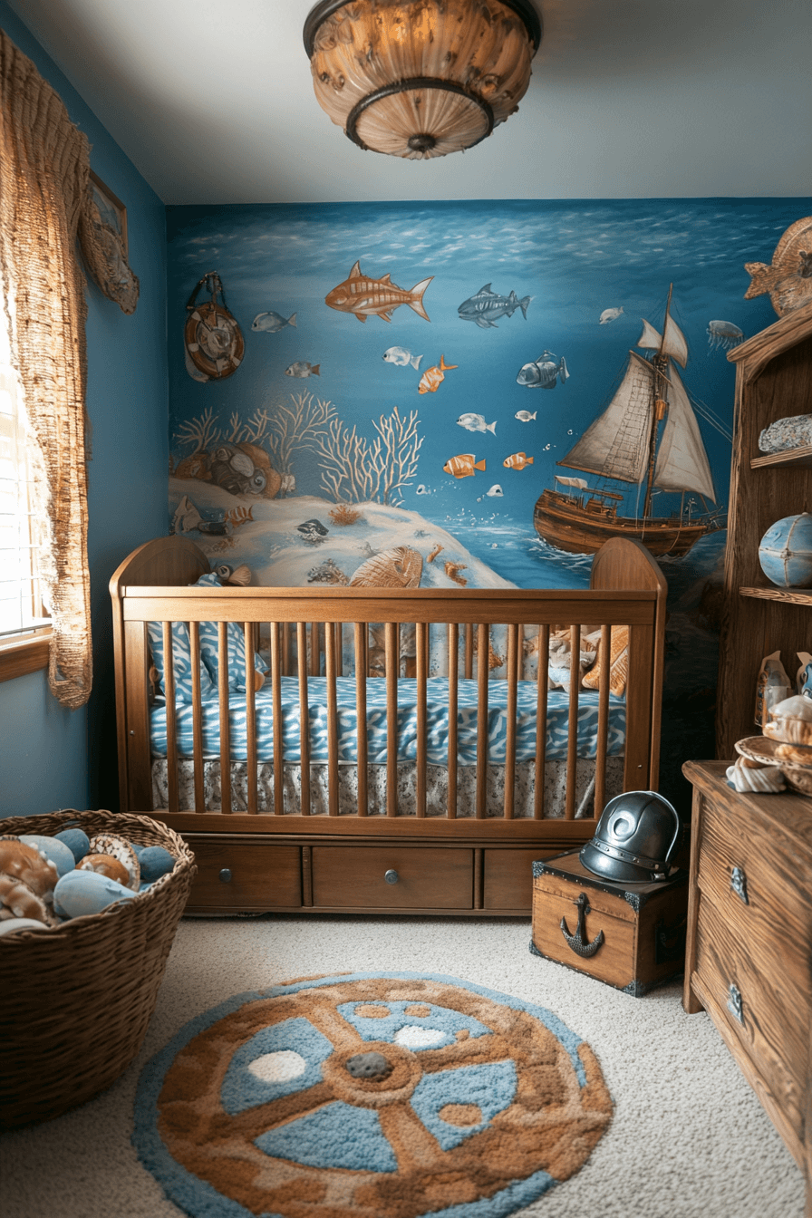 20+ Nursery Room Ideas for a Boy to Inspire Everyday Happiness 10 Ocean Explorers Hideout