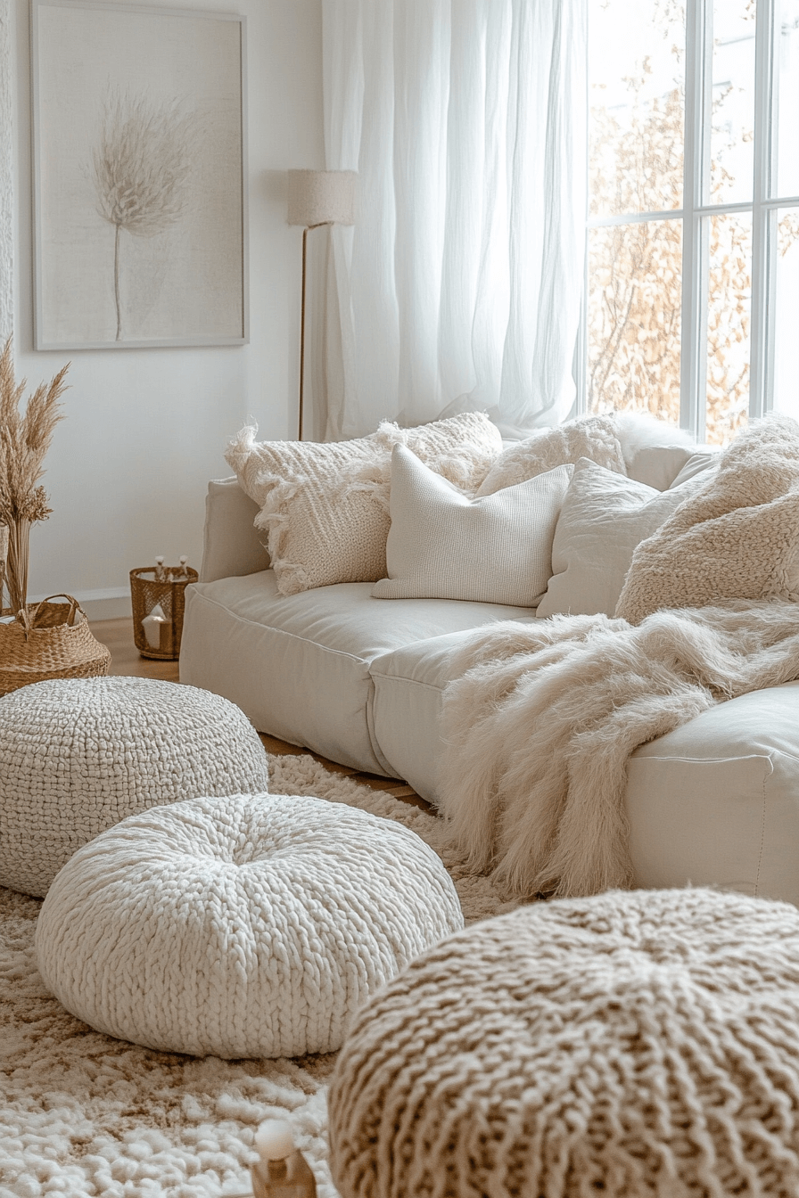 27+ Apartment Aesthetic Cozy Styles That Bring Warmth to Any Room 10 Pale Plush Textured Vibes