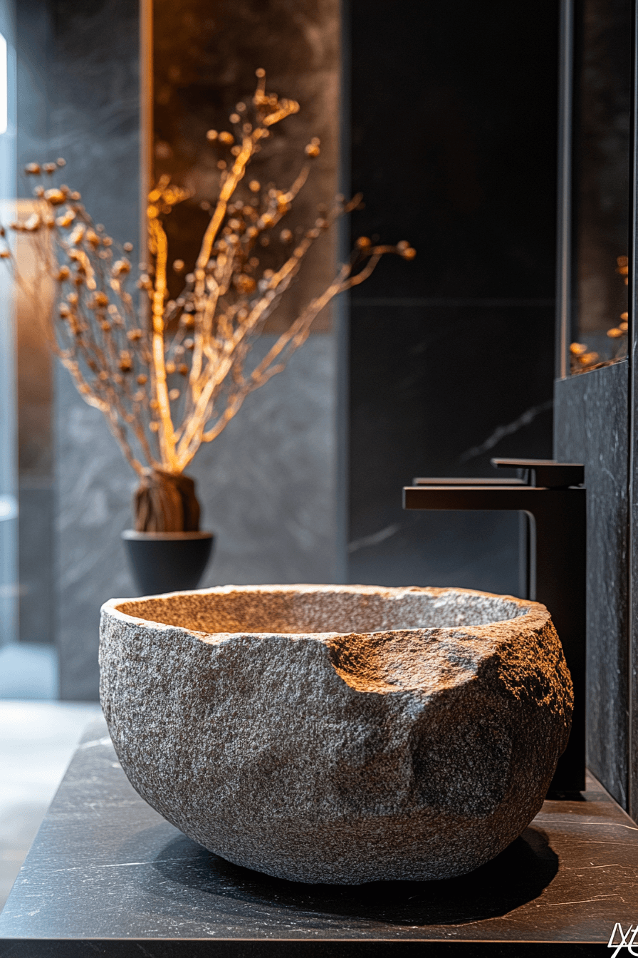 17+ Neutral Bathroom Decor Looks That Spark Serenity and Balance 10 Stone Inspired Minimalism