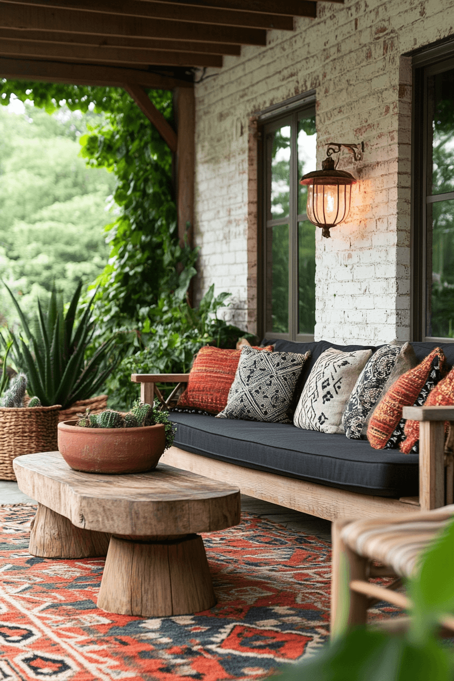 22+ Scandi Boho Patio Designs to Create a Bright and Airy Outdoor Space 11 Boho Balance