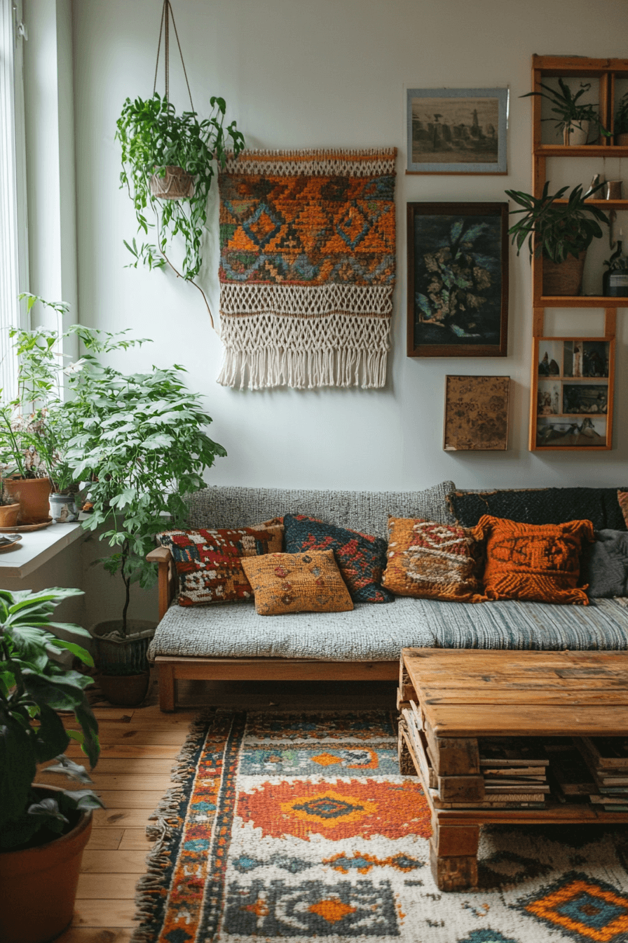 19+ Scandi Boho Living Room Inspiration for a Relaxed Modern Vibe 11 Boho Minimalist Harmony