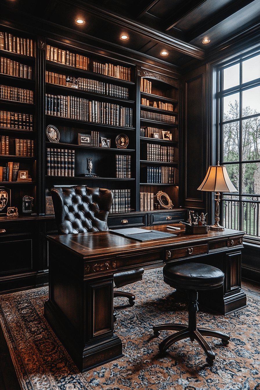 18+ Old Money Living Room Ideas for Timeless Interior Design 11 Classic Study Living Room