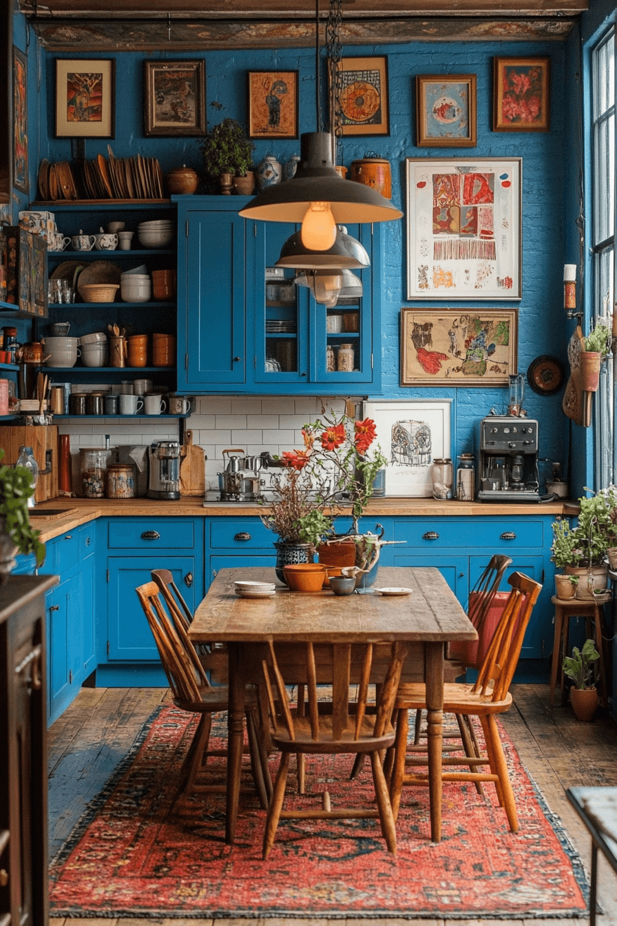 18+ Kitchen Decorating Ideas That Make Cooking More Enjoyable 11 Eclectic Art Kitchens