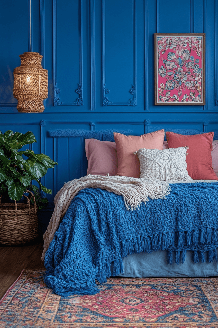 23+ Blue Boho Girls Bedroom Inspiration for a Dreamy Retreat 11 Electric Energy