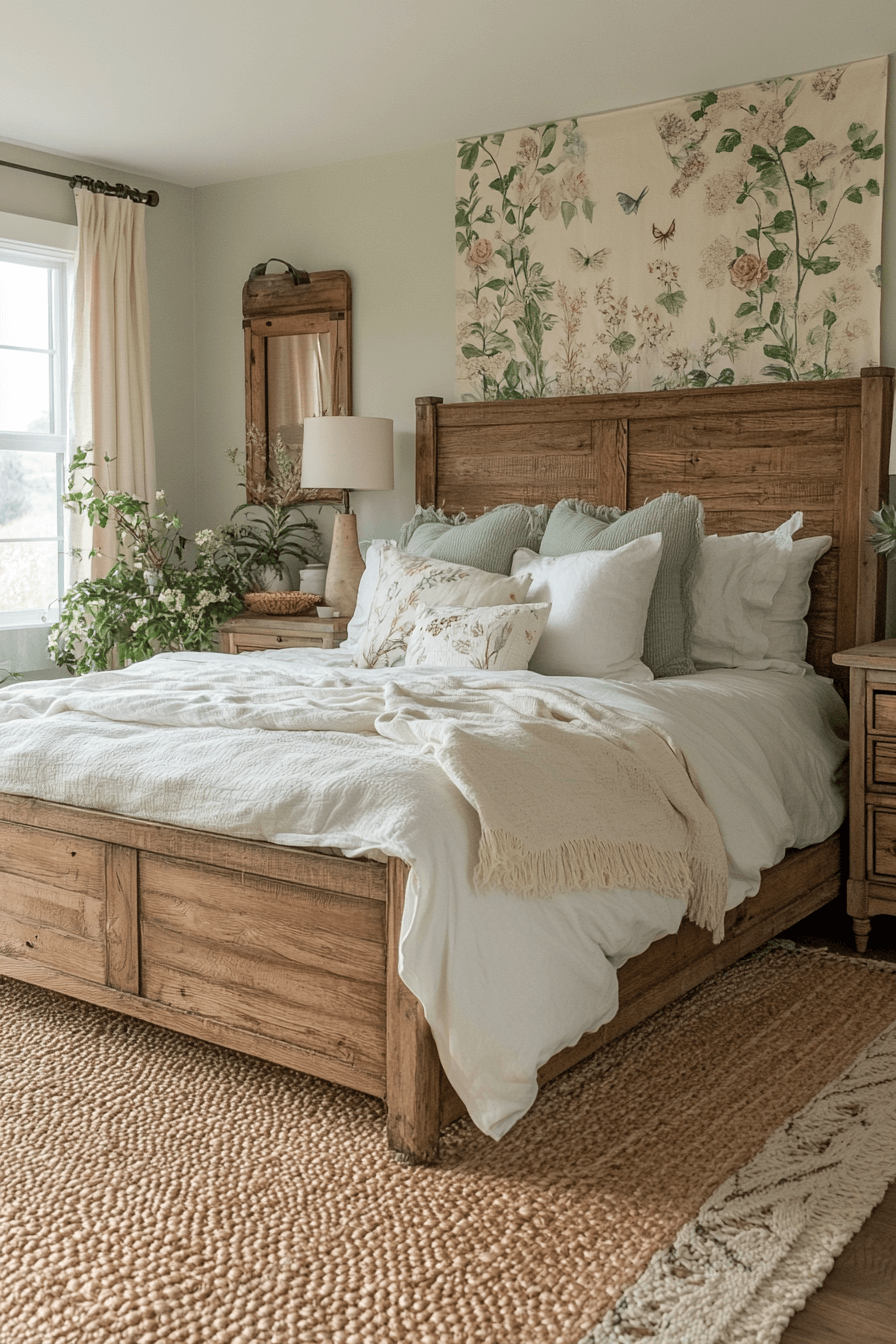 18+ Chic Bedroom Ideas That Highlight Style in Every Detail 11 Floral Garden Retreat