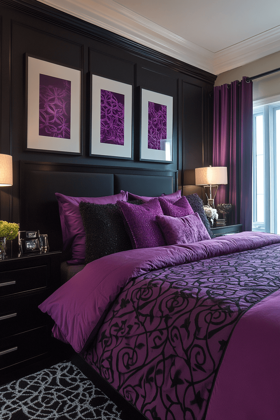 16+ Purple Bedrooms That Balance Bold Color With Relaxing Vibes 11 Glamorous Grape Escape