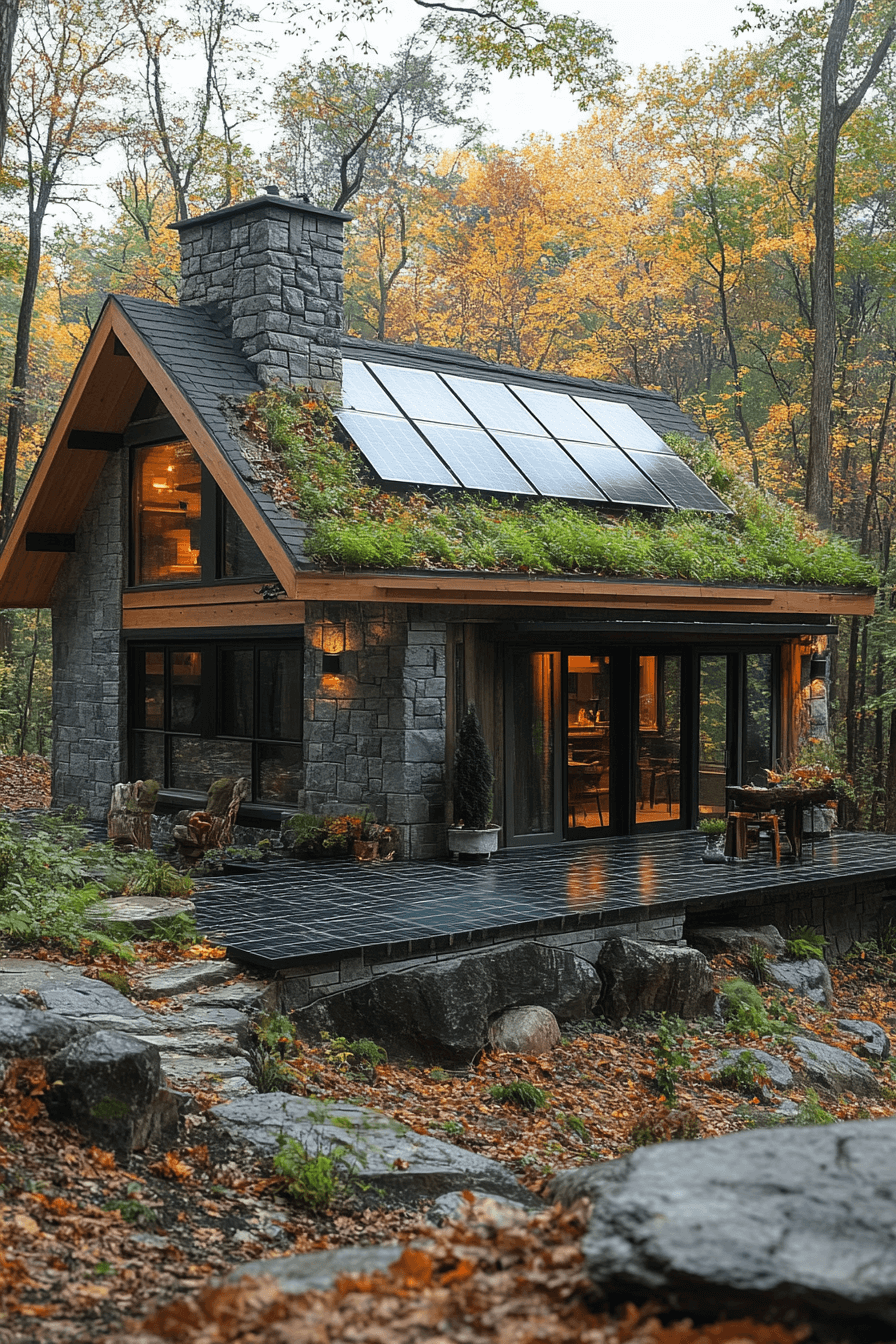 16+ Small Cabin Exterior Inspiration for Creating Your Dream Getaway 11 Green Living Retreat