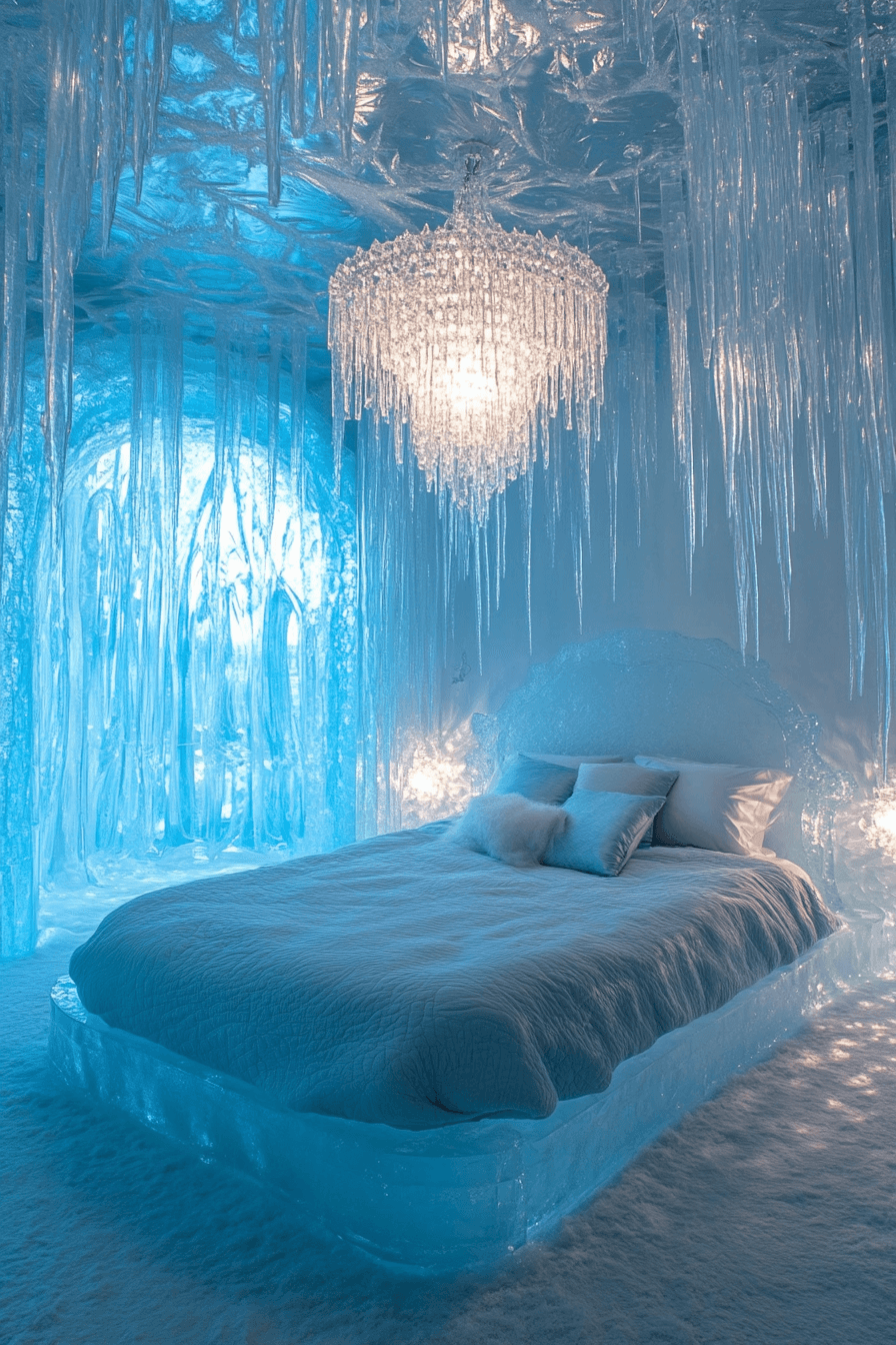 17+ Enchanted Bedroom Ideas That Bring Magic Into Everyday Living 11 Icy Palace Wonderland
