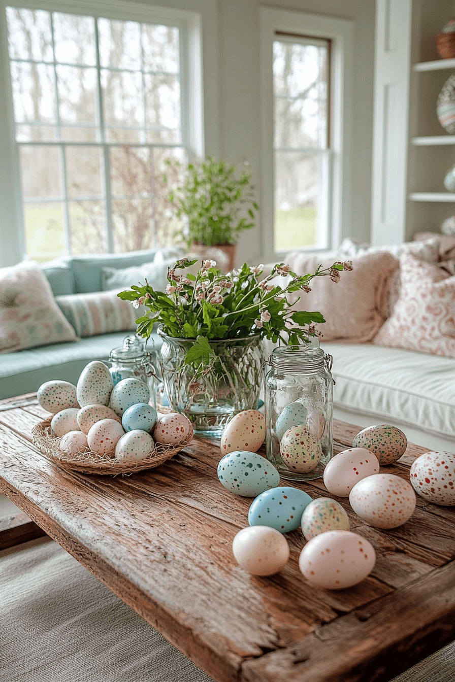 20+ Easter Living Room Decor That Works Beautifully on Any Budget 11 Indoor Egg Hunt Fun