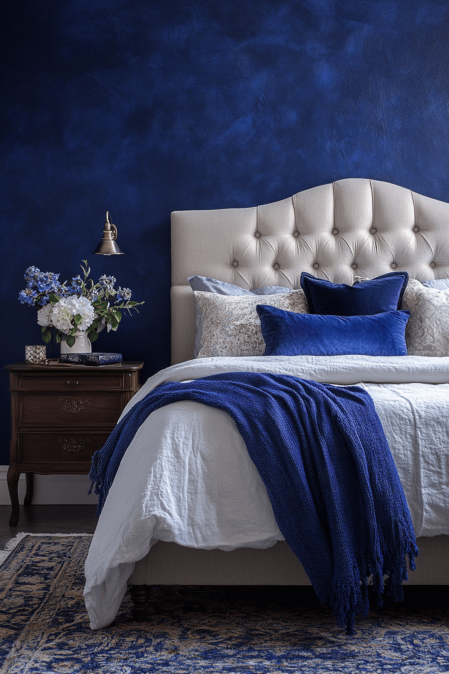 17+ Minimal Blue Bedroom Looks Perfect for Modern Living 11 Lapis Blue Luxury Minimal Bedroom