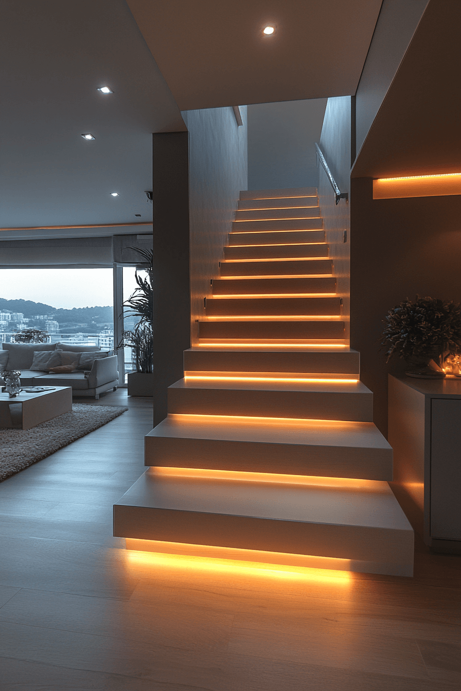 23+ Staircase Entryway Ideas That Bring Modern Comfort Into Tradition 11 Light Bright