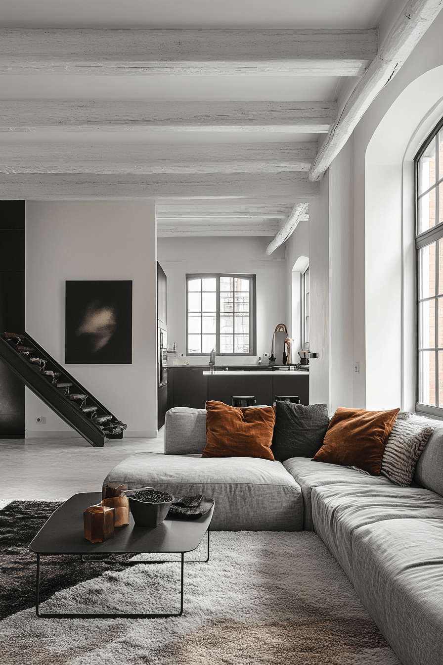 23+ Studio Apartment Decor Designs That Feel Fresh and Modern 11 Monochrome Magic In A Studio