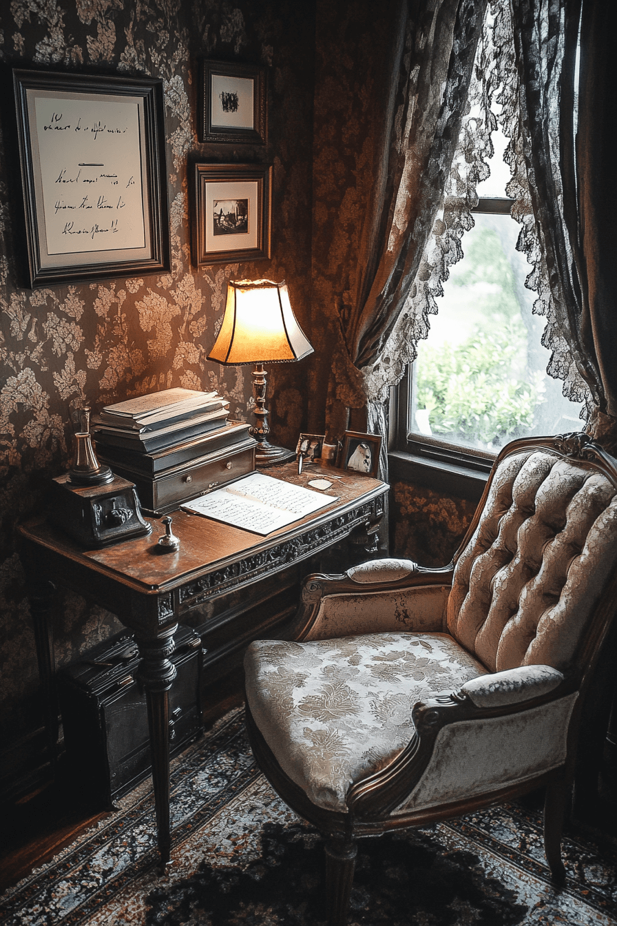 16+ Dark Academia Decor Ideas for Small Spaces With Big Character 11 Poets Cozy Corner
