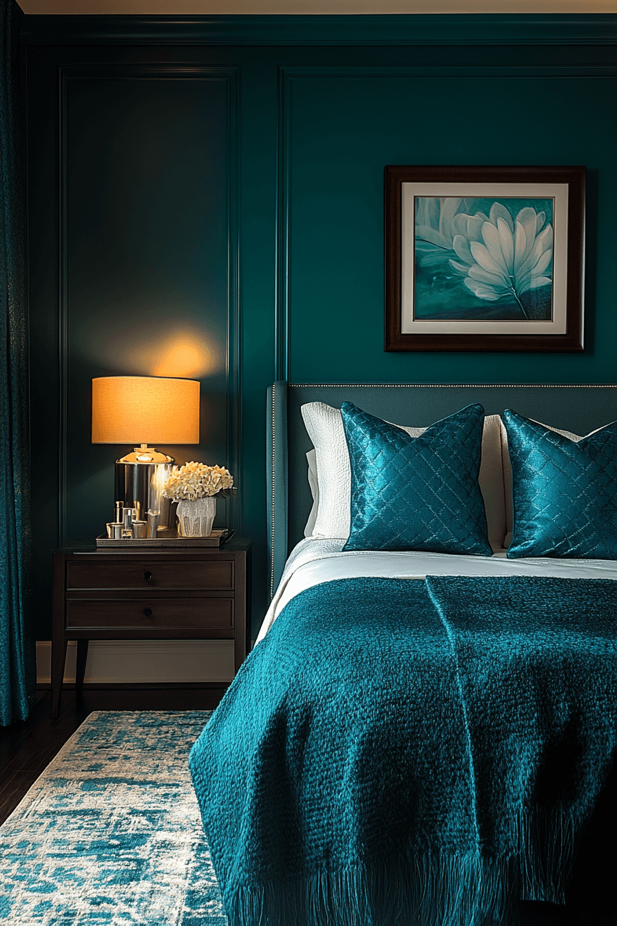 15+ Dark Teal Bedroom Ideas That Make a Statement With Style 11 Urban Dark Teal Bedroom Escape