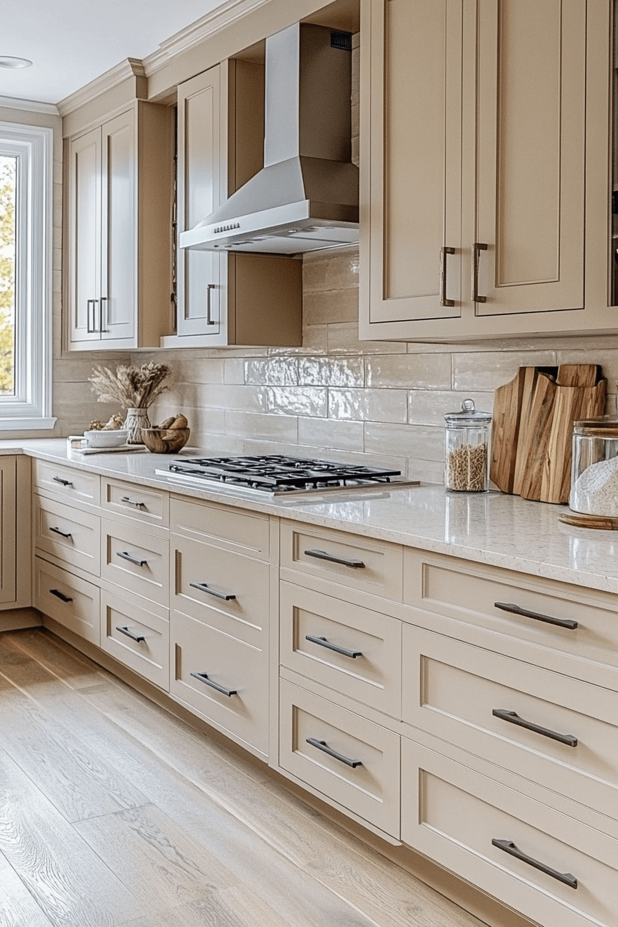 16+ Kitchen Cabinet Color Ideas That Elevate Everyday Living 11 Warm Beige Tranquility