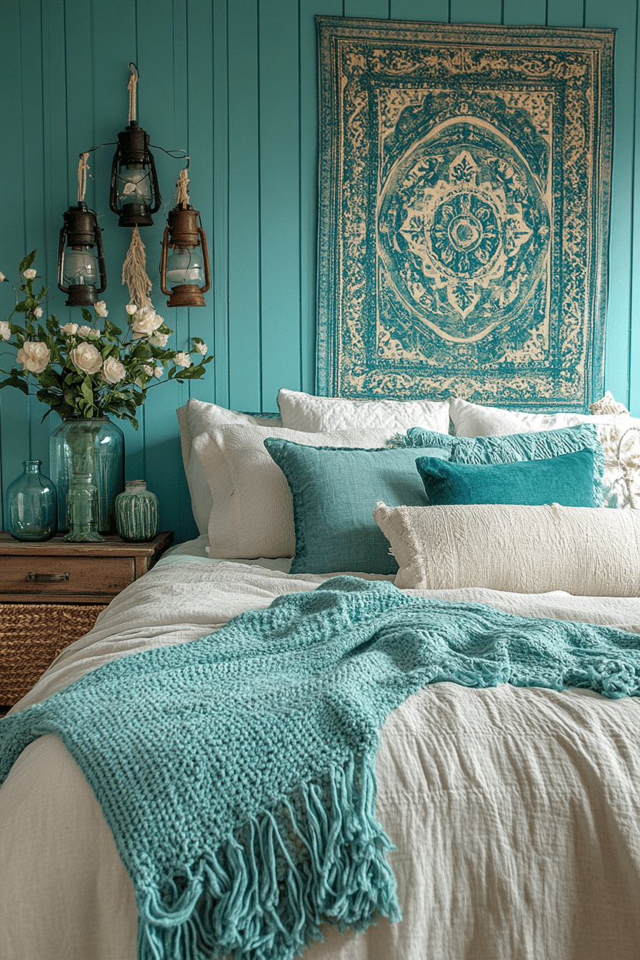 21+ Boho Coastal Bedroom Inspiration for a Space Full of Personality 12 Aquamarine Dreams