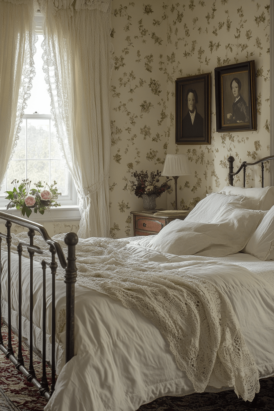 18+ Vintage Bedroom Ideas That Capture Old-World Elegance With Ease 12 Edwardian Grace Vintage Bedroom
