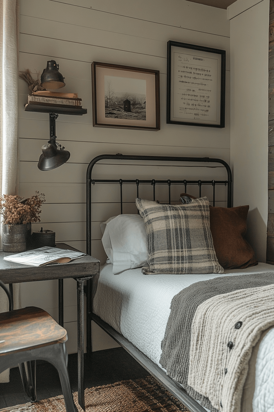 15+ Guest Room Ideas for Small Rooms That Work With Any Budget 12 Industrial Charm