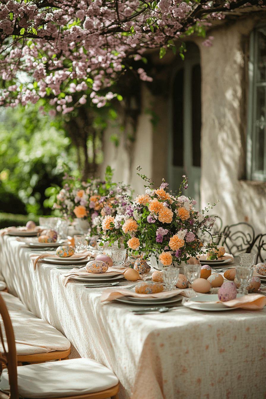 21+ Easter Decor Ideas for a Bright and Cheerful Celebration 12 Outdoor Easter Brunch Setup