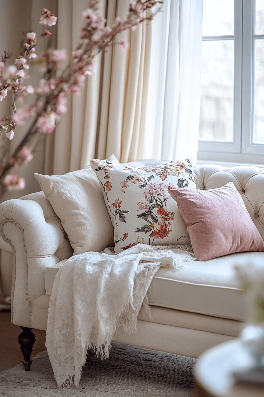 17+ Curtains Ideas for Living Room That Highlight Natural Light Perfectly 12 Pastel Paradise