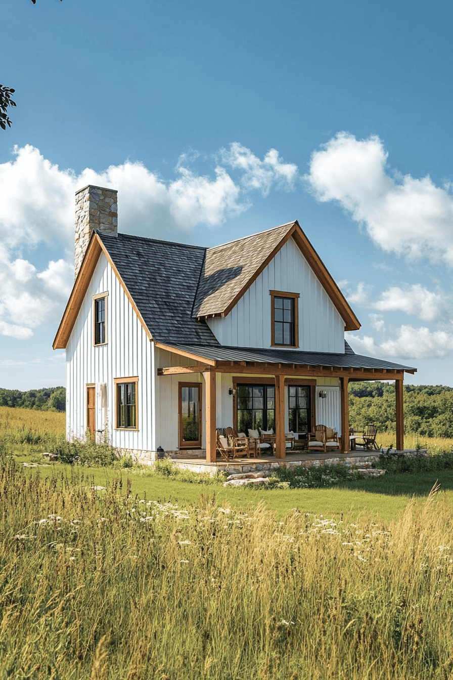 16+ Small Barn House Ideas for a Bright and Airy Country Home Feel 12 Prairie Style Barn