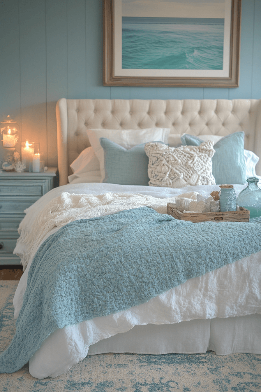 15+ Beach Inspired Bedrooms to Blend Comfort With Coastal Style 12 Saltwater Serenity Retreat