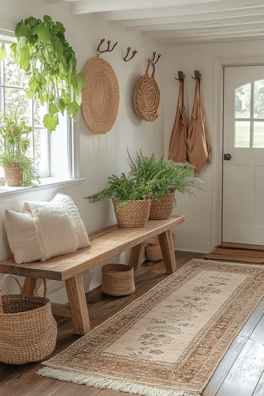 15+ Scandi Boho Decor Ideas to Create a Cozy Yet Airy Space 12 Scandi Boho Welcoming Entry