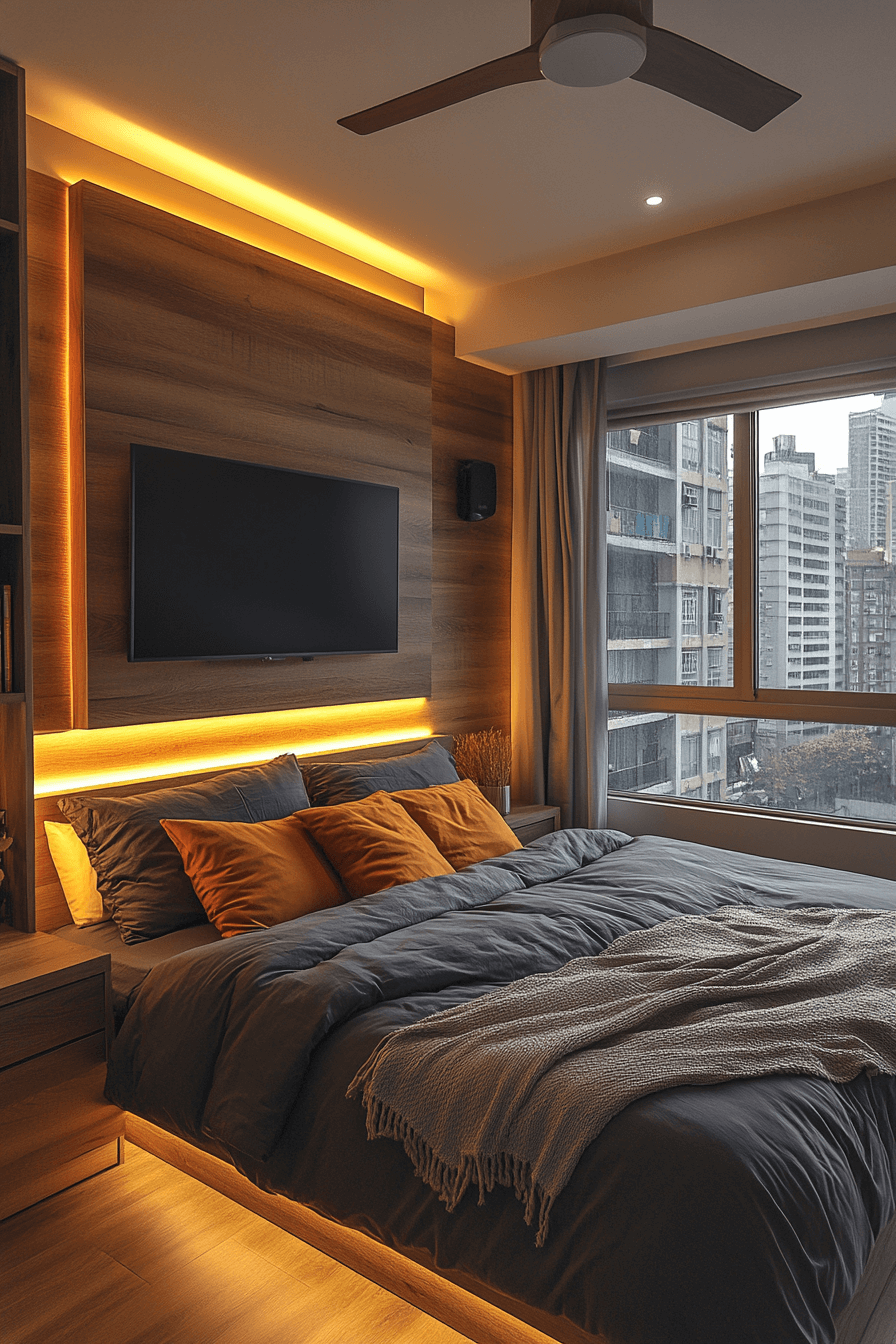 16+ Tiny Bedroom Decor Tips That Prove Small Rooms Can Shine 12 Slim Entertainment Solutions